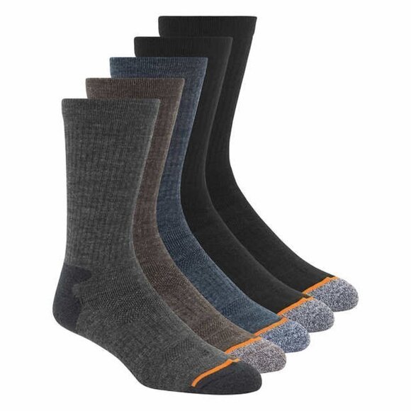 NWT – (set of 2) Weatherproof Men's Outdoor Crew Sock, 5-pair ea - Picture 2 of 3